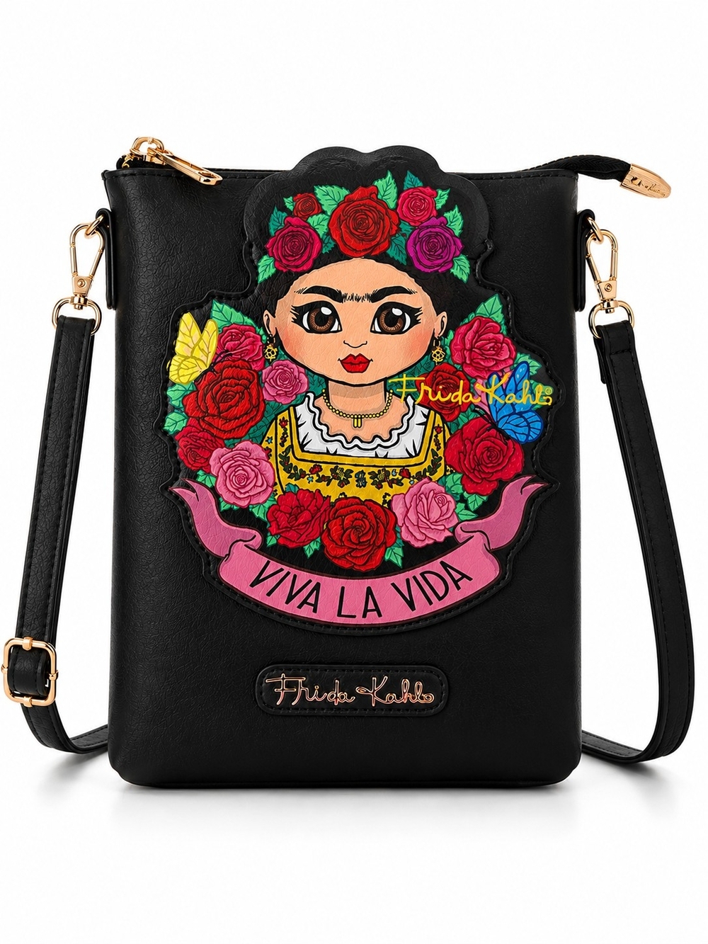 Frida Kahlo Viva La Vida Crossbody Bag NWT